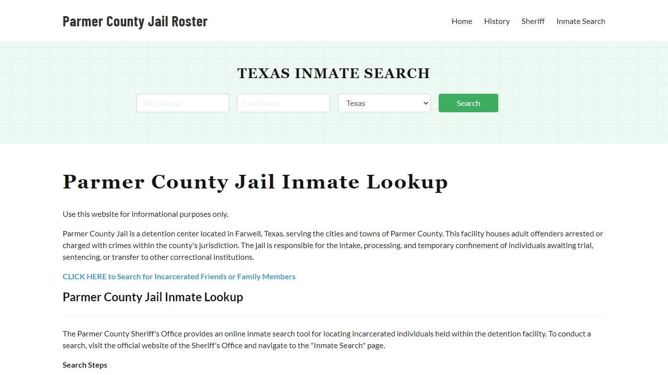 Parmer County Jail Roster Lookup, TX, Inmate Search